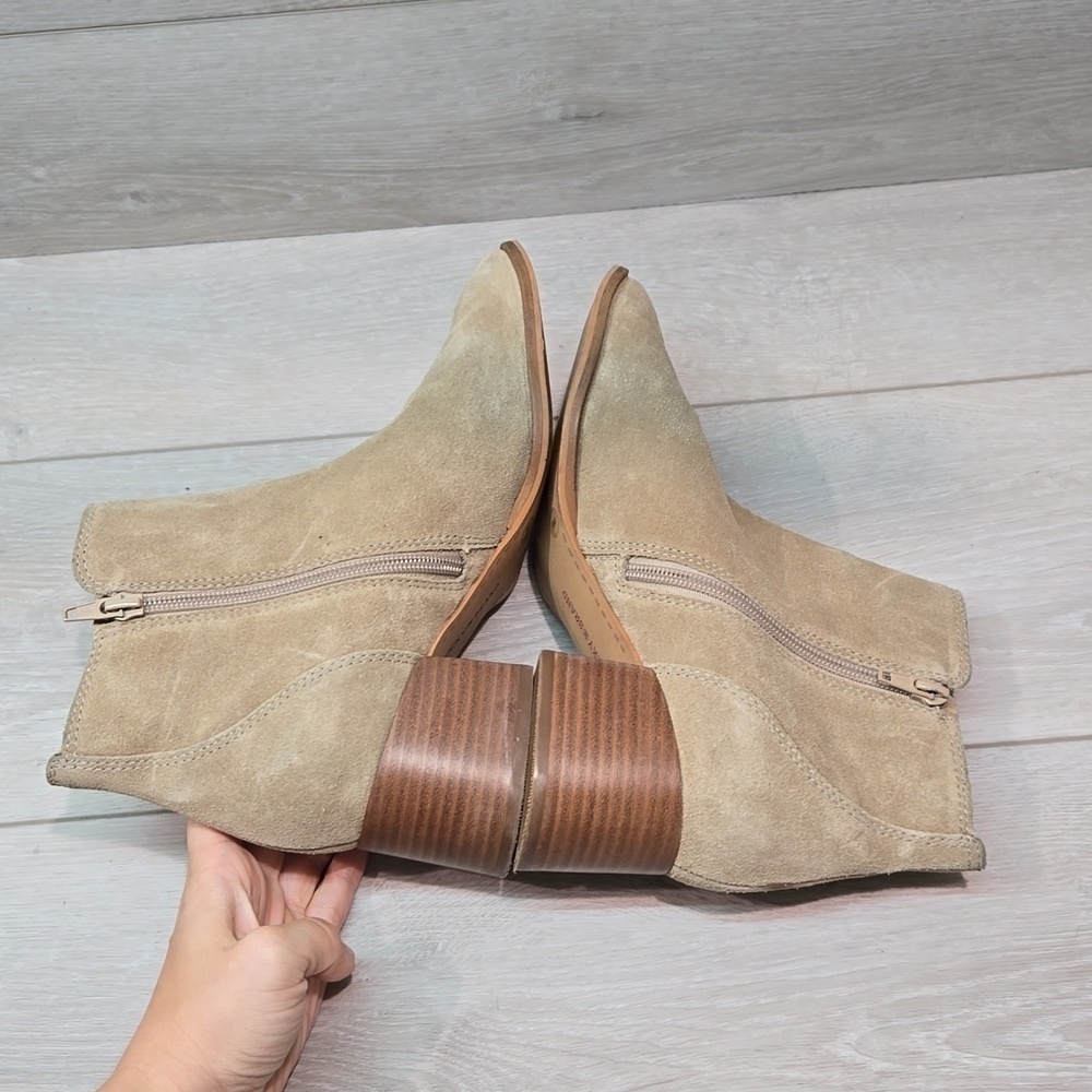 Lucky Brand Women Lilye Leather Ankle Heels Boots shoes sz 9M - Picture 9 of 14